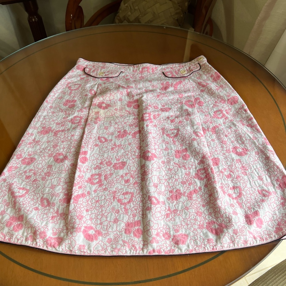 WEEKEND MAX MARA FLORAL PINK SKIRT
